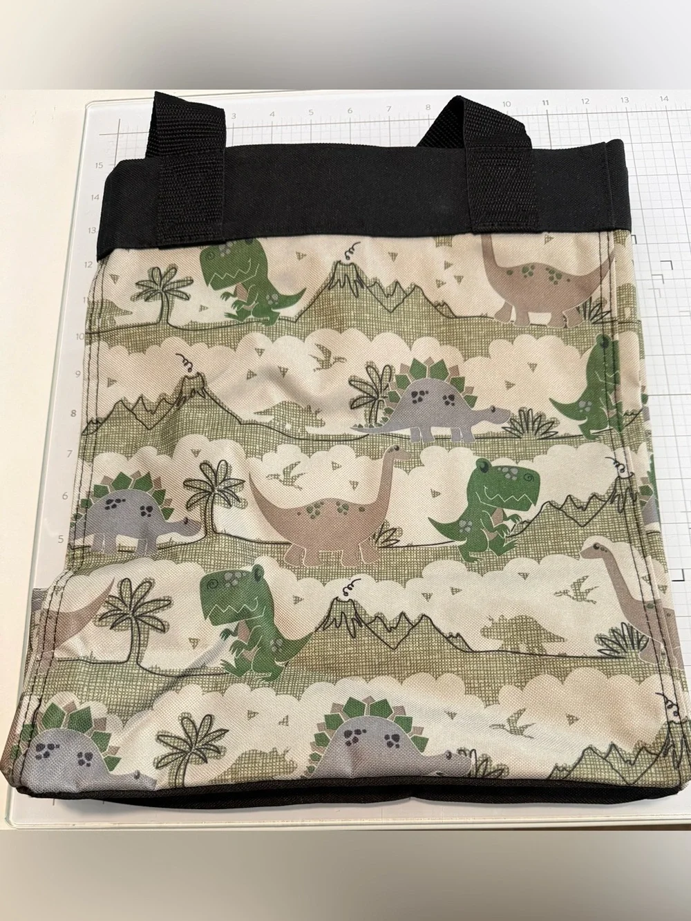 thirty-one Dino Print Tote and Drawstring Backpak Tote NOT Personalized